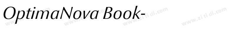 OptimaNova Book字体转换 OptimaNova Book字体转换